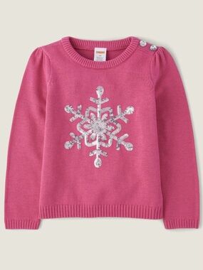 NWT - Gymboree Girl’s Pink Sweat w/ Silver Sequin Applique - Size 4T
